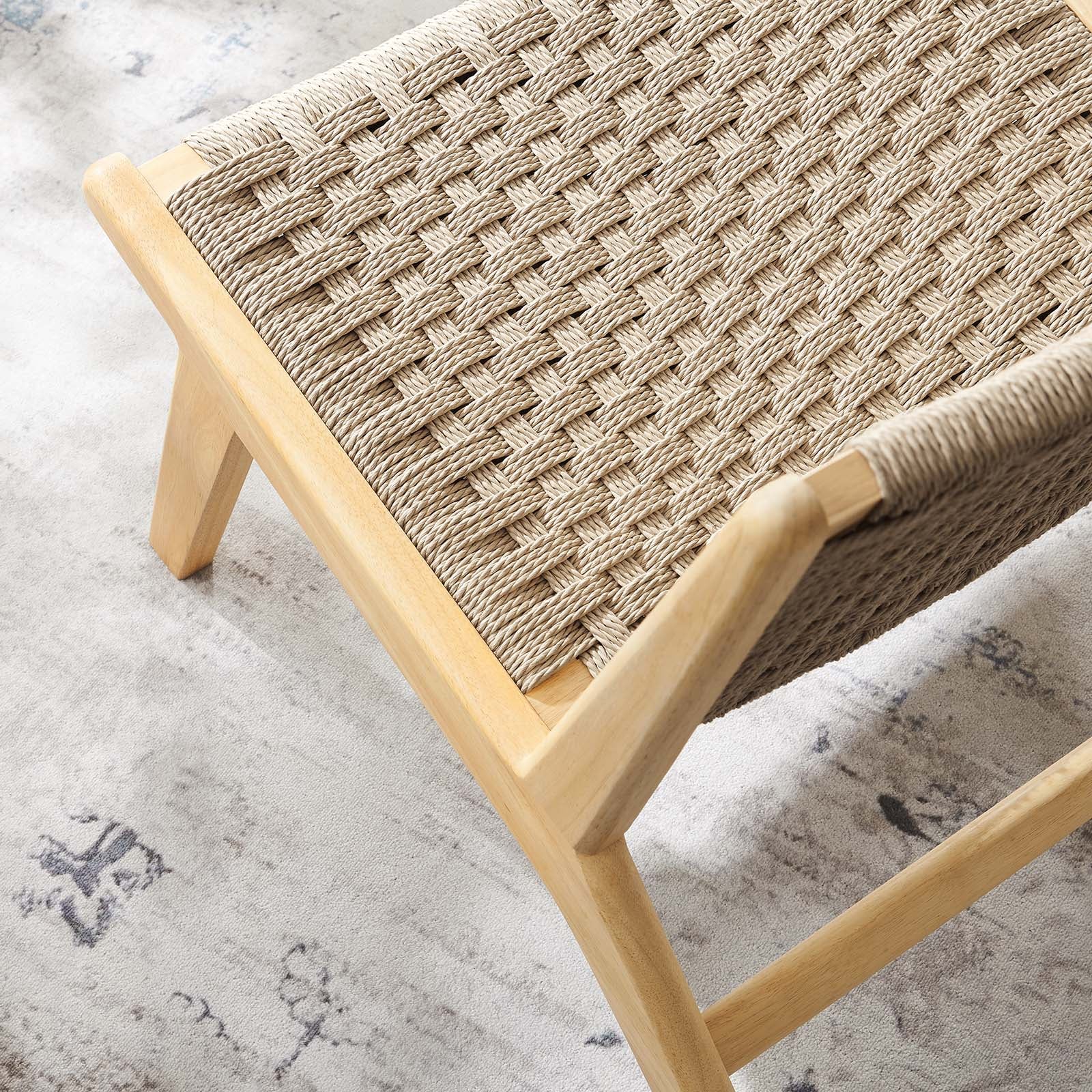 Saoirse Woven Rope Wood Accent Lounge Chair By Modway - EEI-6543 | Dining Chairs | Modway - 16