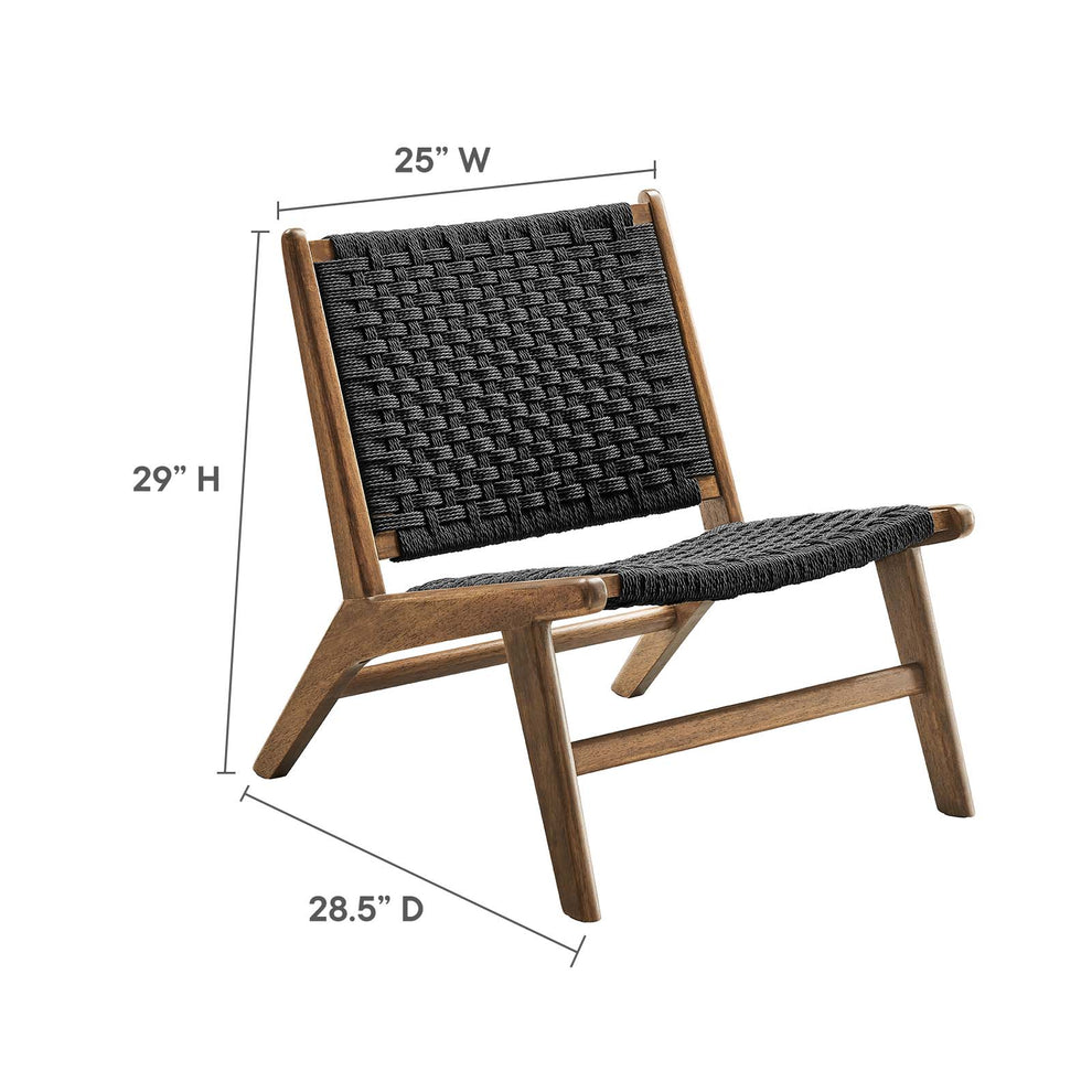 Saoirse Woven Rope Wood Accent Lounge Chair By Modway - EEI-6543 | Dining Chairs | Modishstore - 23