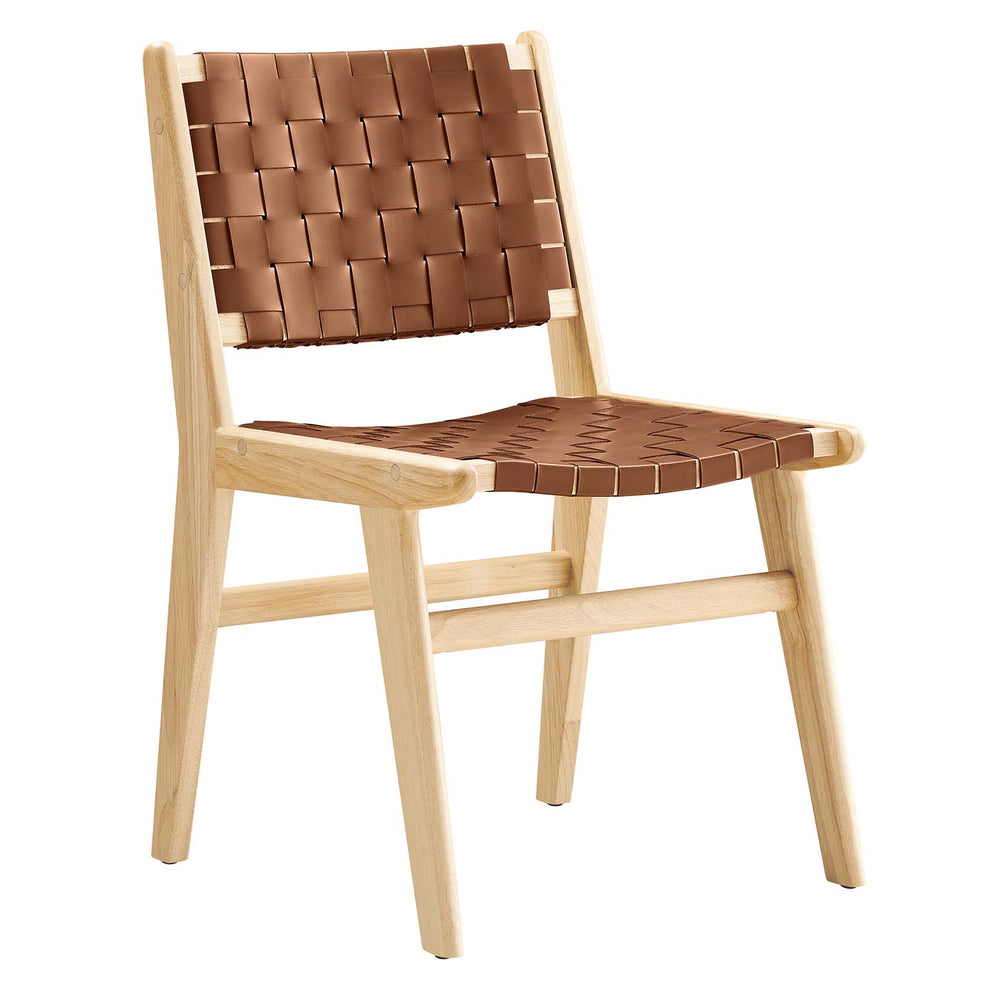 Saoirse Faux Leather Wood Dining Side Chair - Set of 2 By Modway - EEI-6544 | Dining Chairs | Modishstore - 4