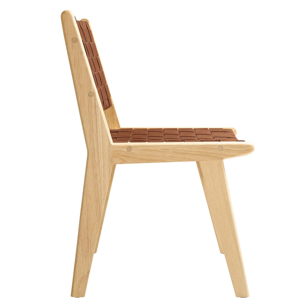 Saoirse Faux Leather Wood Dining Side Chair - Set of 2 By Modway - EEI-6544 | Dining Chairs | Modishstore - 5