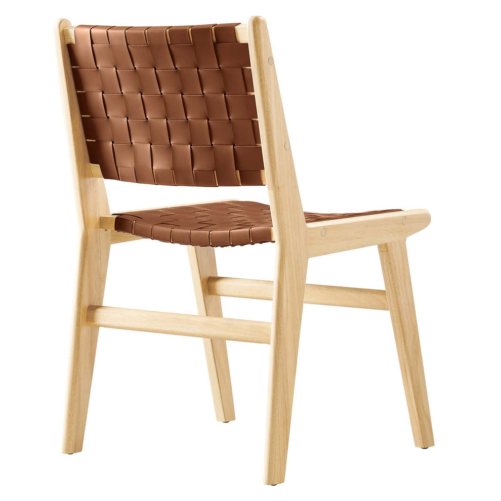 Saoirse Faux Leather Wood Dining Side Chair - Set of 2 By Modway - EEI-6544 | Dining Chairs | Modishstore - 6
