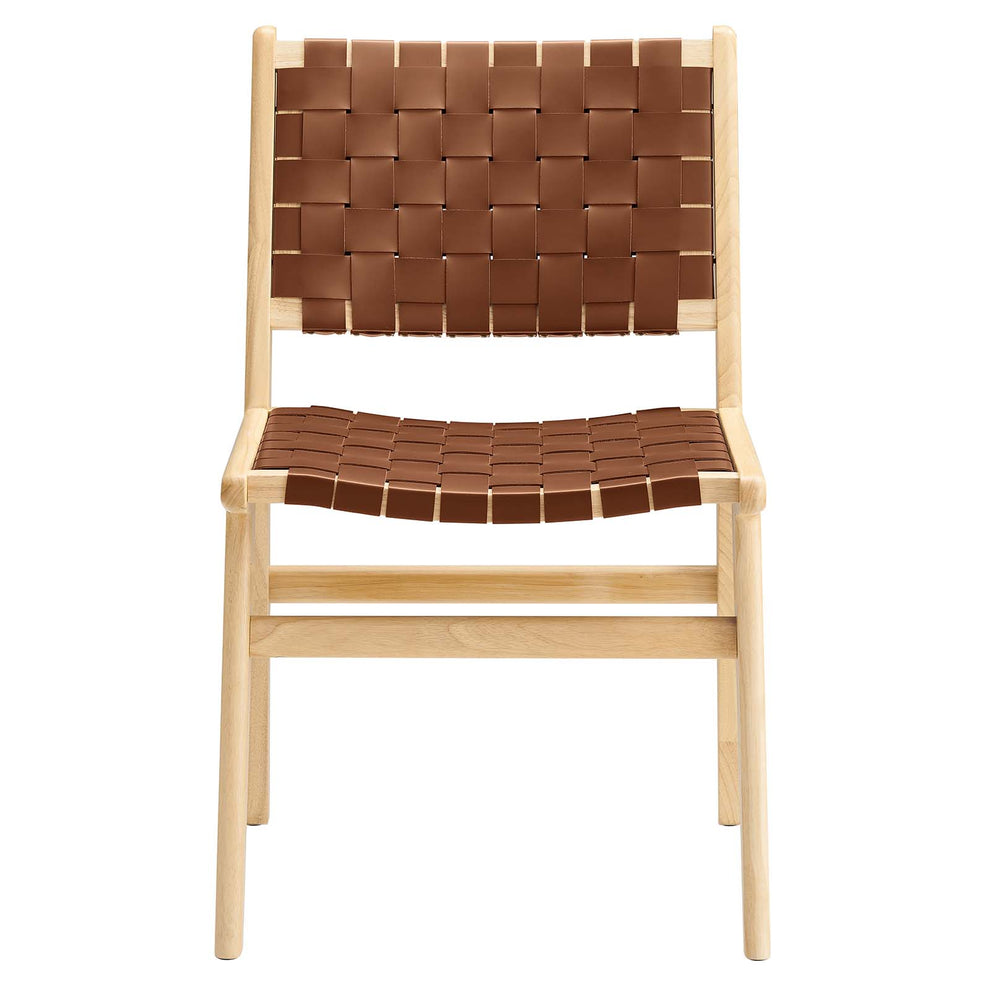 Saoirse Faux Leather Wood Dining Side Chair - Set of 2 By Modway - EEI-6544 | Dining Chairs | Modishstore - 7