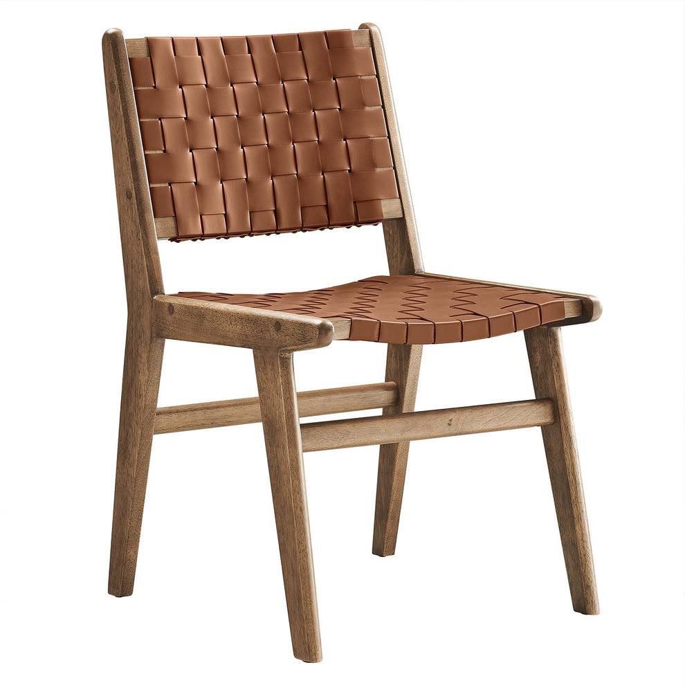 Saoirse Faux Leather Wood Dining Side Chair - Set of 2 By Modway - EEI-6544 | Dining Chairs | Modishstore - 24