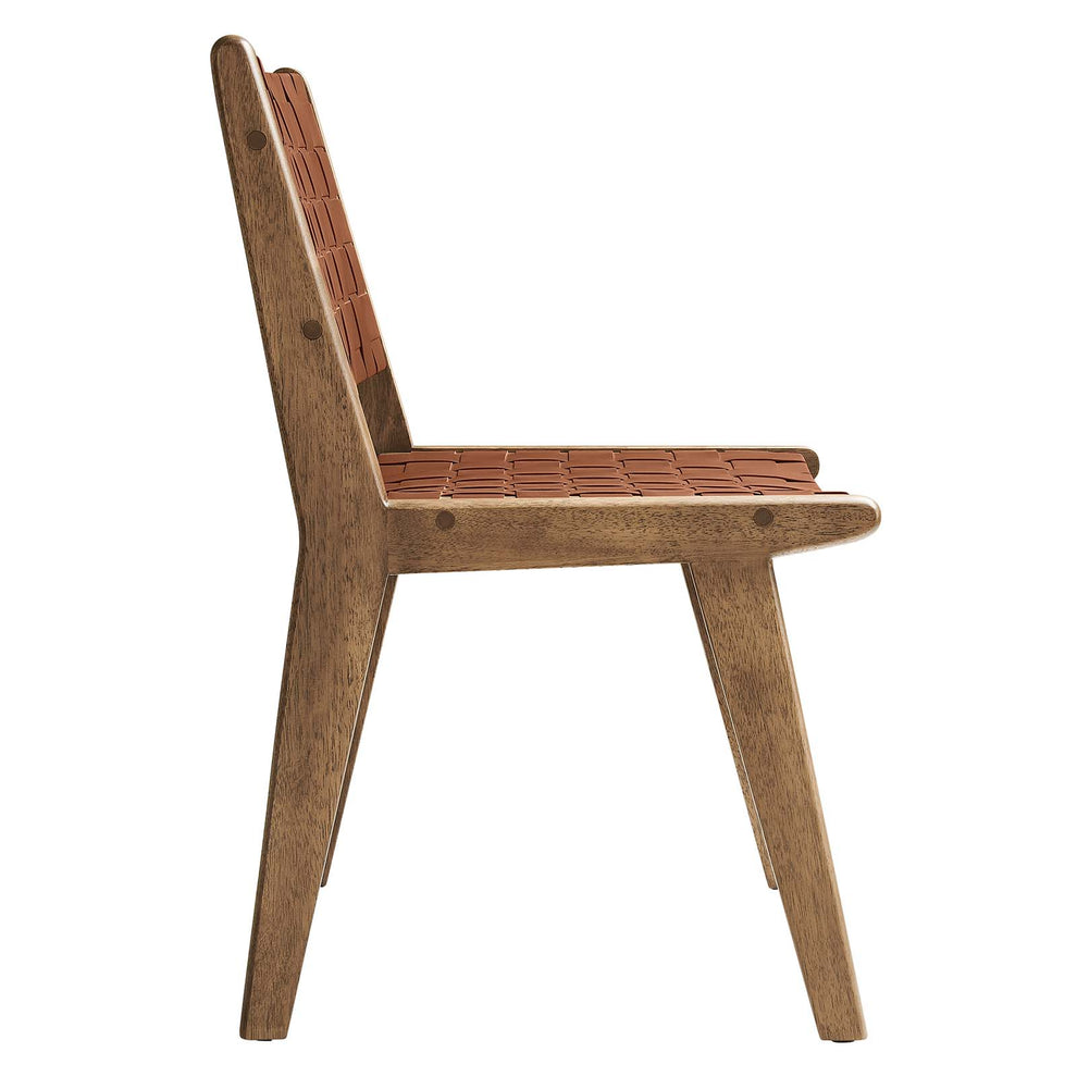 Saoirse Faux Leather Wood Dining Side Chair - Set of 2 By Modway - EEI-6544 | Dining Chairs | Modishstore - 25