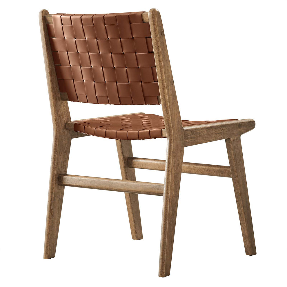 Saoirse Faux Leather Wood Dining Side Chair - Set of 2 By Modway - EEI-6544 | Dining Chairs | Modishstore - 26