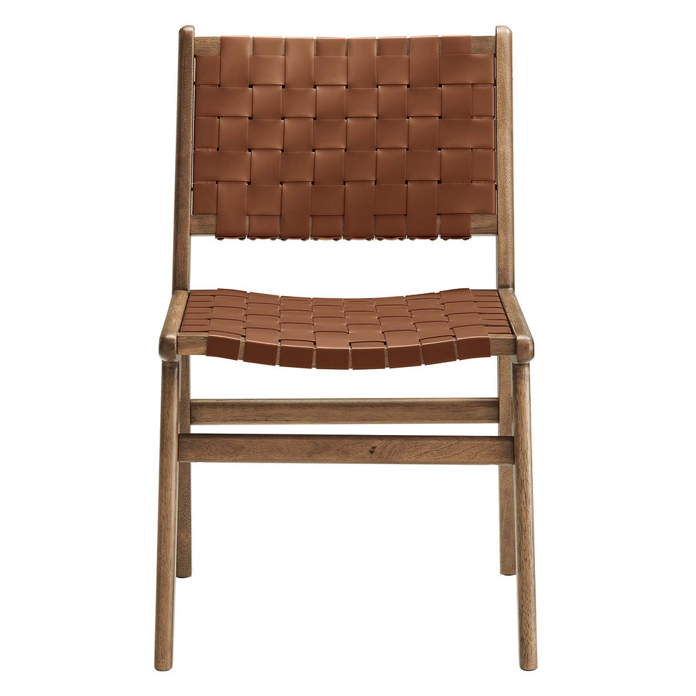 Saoirse Faux Leather Wood Dining Side Chair - Set of 2 By Modway - EEI-6544 | Dining Chairs | Modishstore - 27