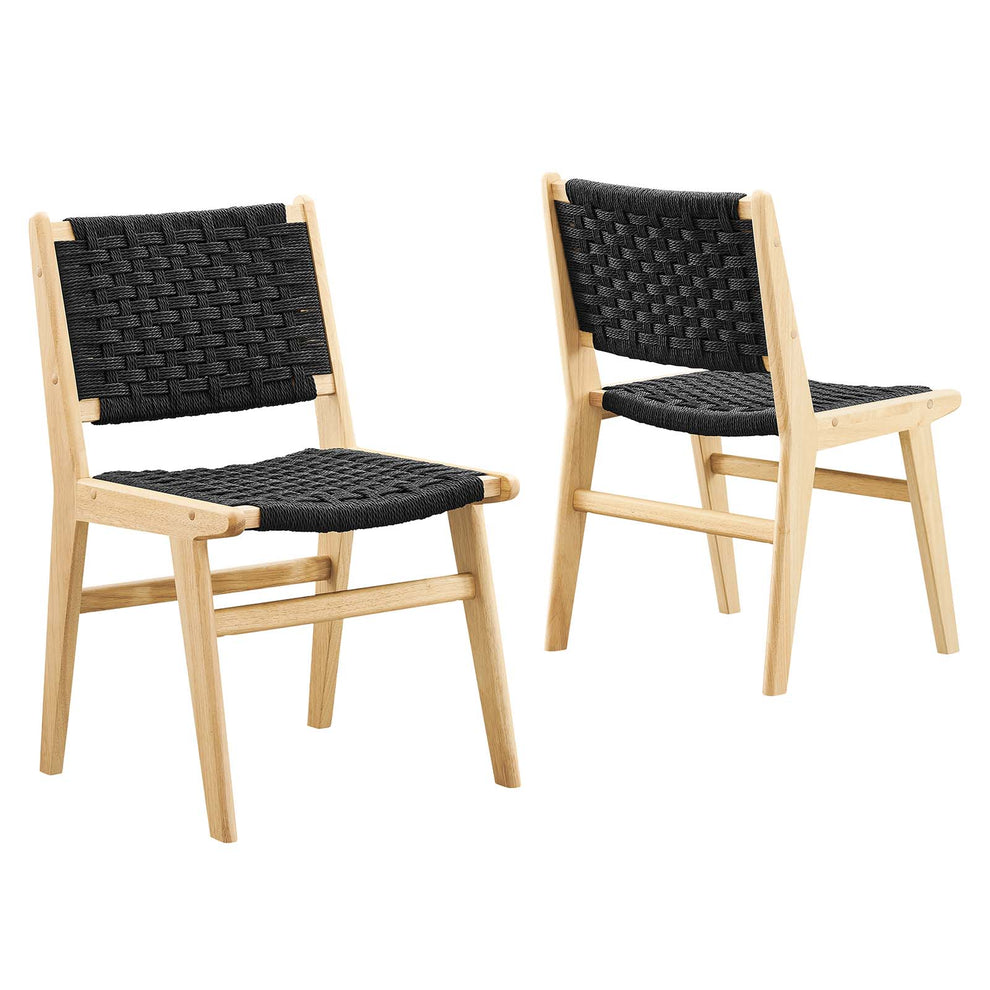 Saoirse Woven Rope Wood Dining Side Chair By Modway - EEI-6545 | Dining Chairs | Modishstore - 2
