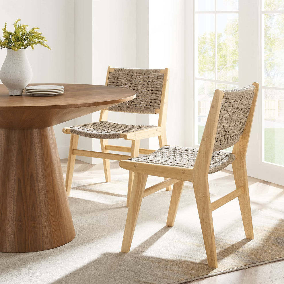 Saoirse Woven Rope Wood Dining Side Chair By Modway - EEI-6545 | Dining Chairs | Modishstore - 13