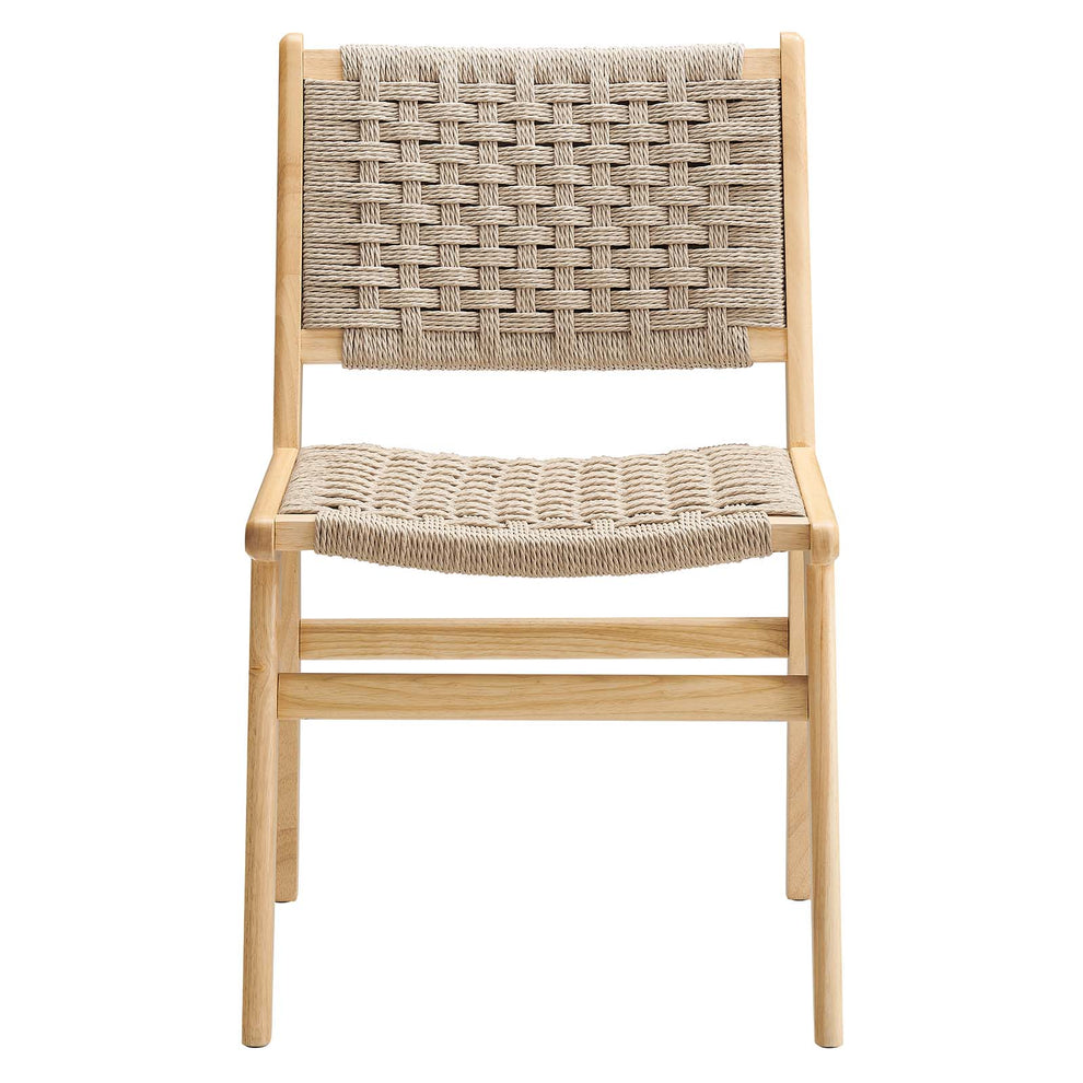 Saoirse Woven Rope Wood Dining Side Chair By Modway - EEI-6545 | Dining Chairs | Modishstore - 17