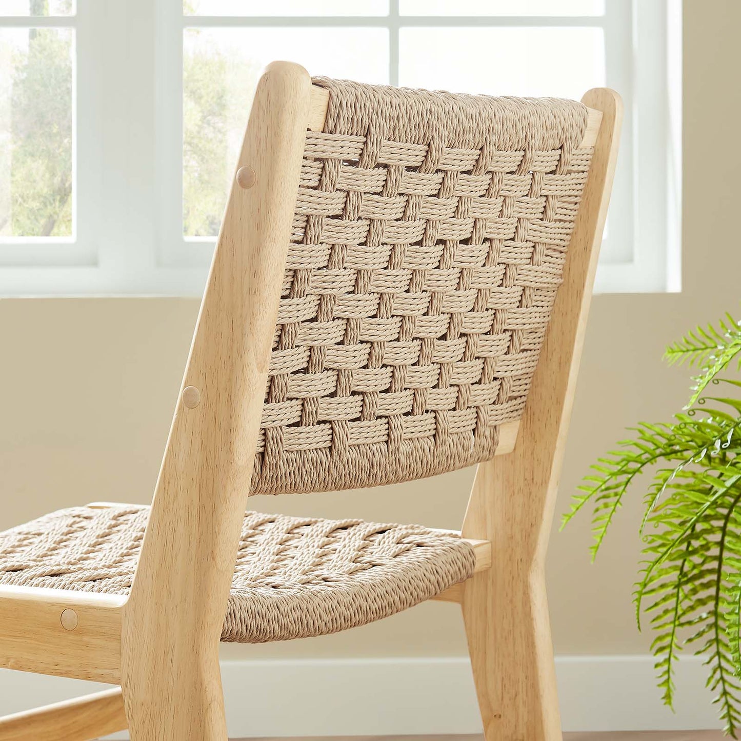 Saoirse Woven Rope Wood Dining Side Chair By Modway - EEI-6545 | Dining Chairs | Modway - 19