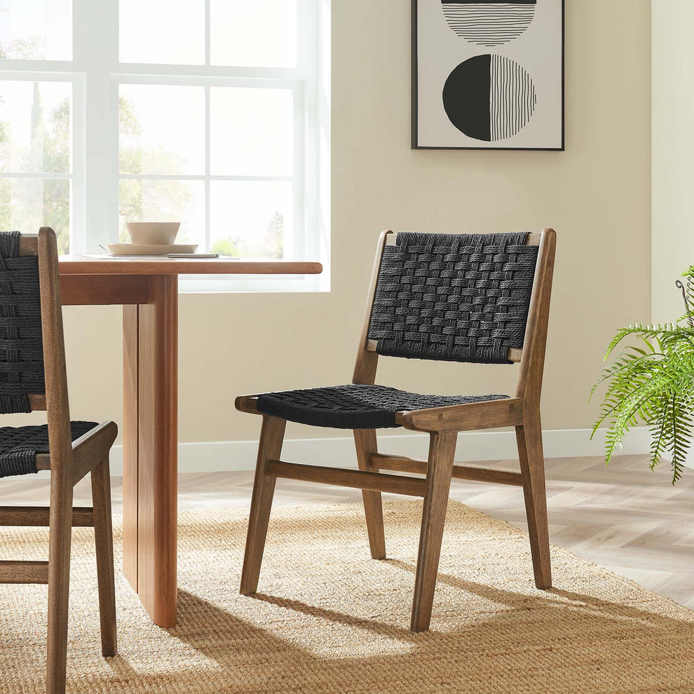 Saoirse Woven Rope Wood Dining Side Chair By Modway - EEI-6545 | Dining Chairs | Modishstore - 22