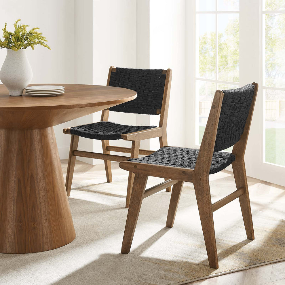 Saoirse Woven Rope Wood Dining Side Chair By Modway - EEI-6545 | Dining Chairs | Modishstore - 23