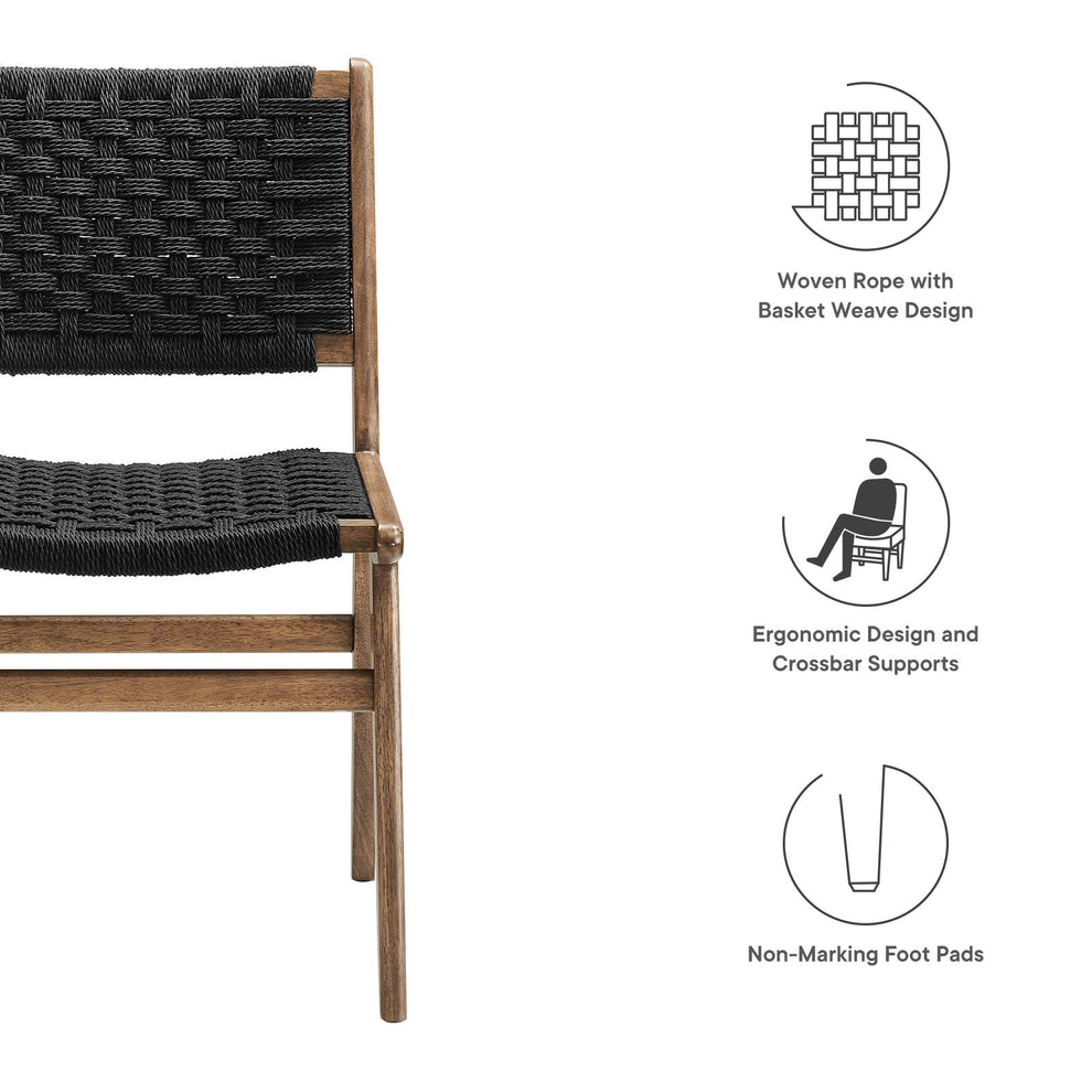 Saoirse Woven Rope Wood Dining Side Chair By Modway - EEI-6545 | Dining Chairs | Modishstore - 30