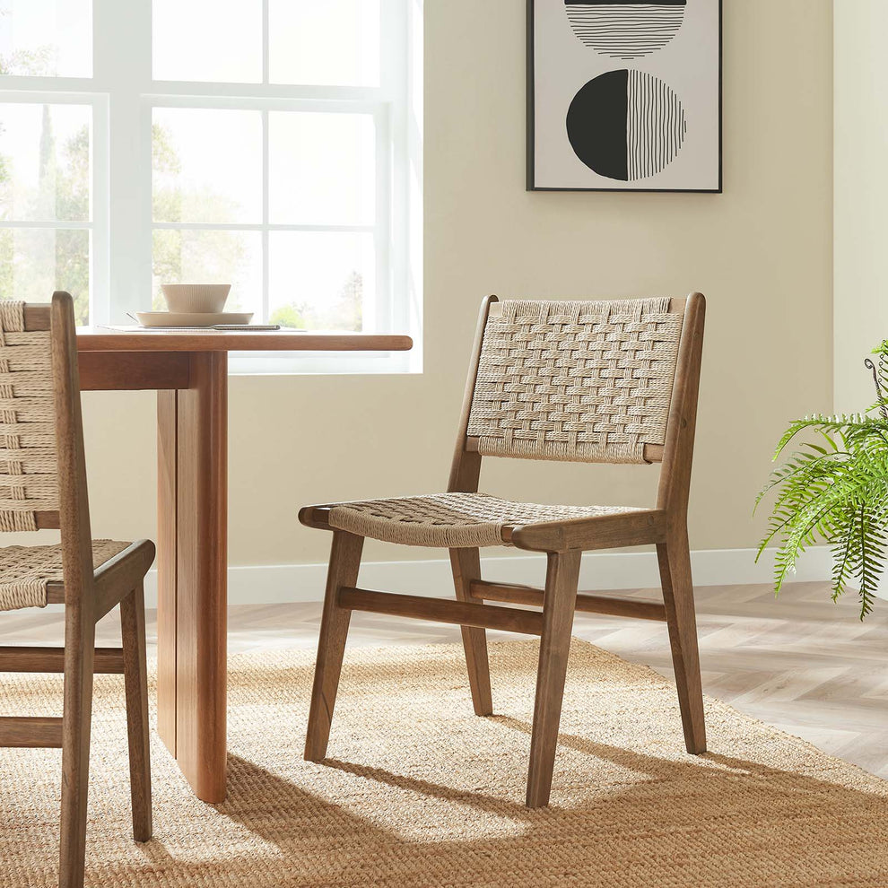 Saoirse Woven Rope Wood Dining Side Chair By Modway - EEI-6545 | Dining Chairs | Modishstore - 32
