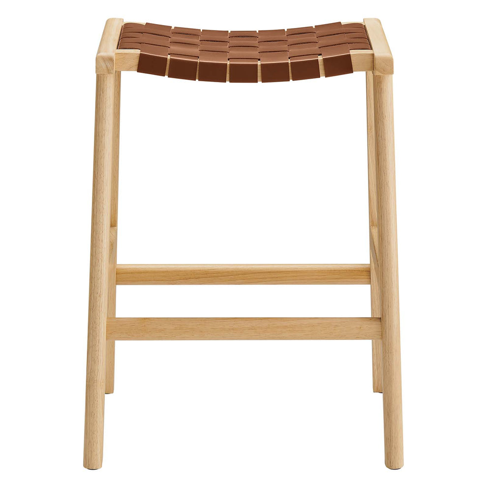 Saoirse Faux Leather Wood Counter Stool - Set of 2 By Modway - EEI-6547 | Counter Stools | Modishstore - 5