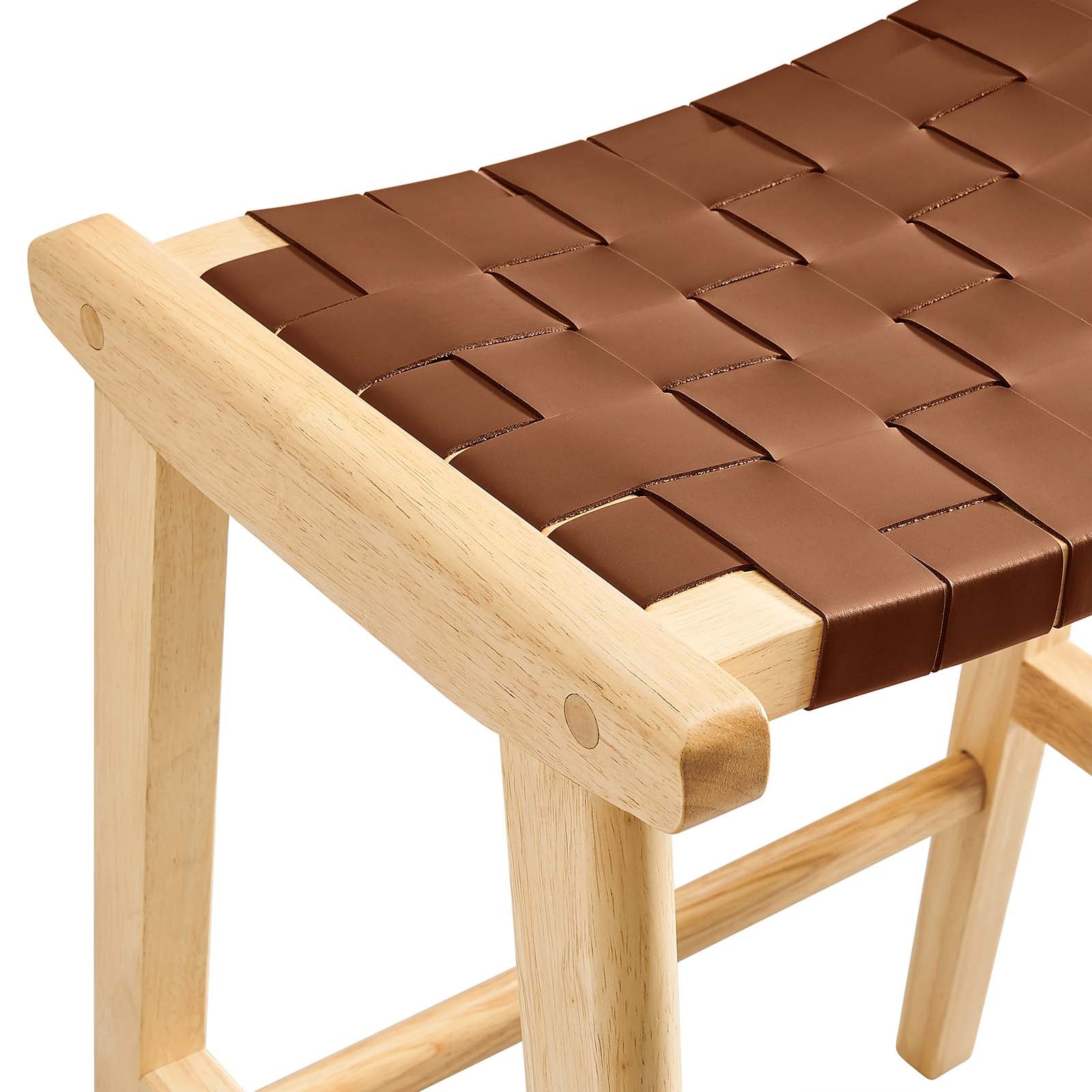 Saoirse Faux Leather Wood Counter Stool - Set of 2 By Modway - EEI-6547 | Counter Stools | Modishstore - 6