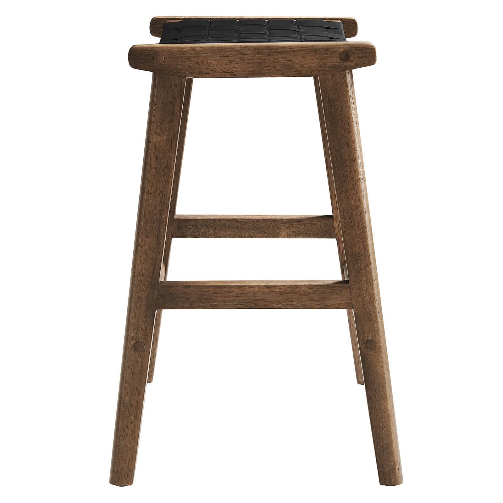 Saoirse Faux Leather Wood Counter Stool - Set of 2 By Modway - EEI-6547 | Counter Stools | Modishstore - 13