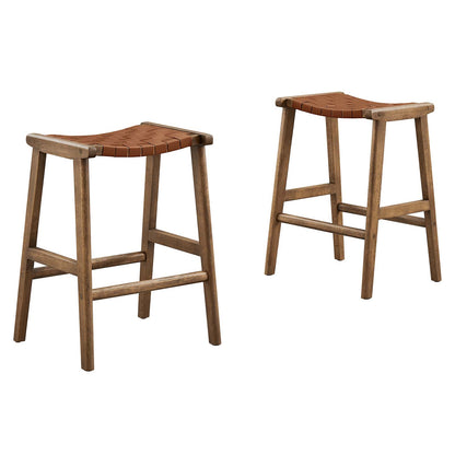 Saoirse Faux Leather Wood Counter Stool - Set of 2 By Modway - EEI-6547 | Counter Stools | Modishstore - 19