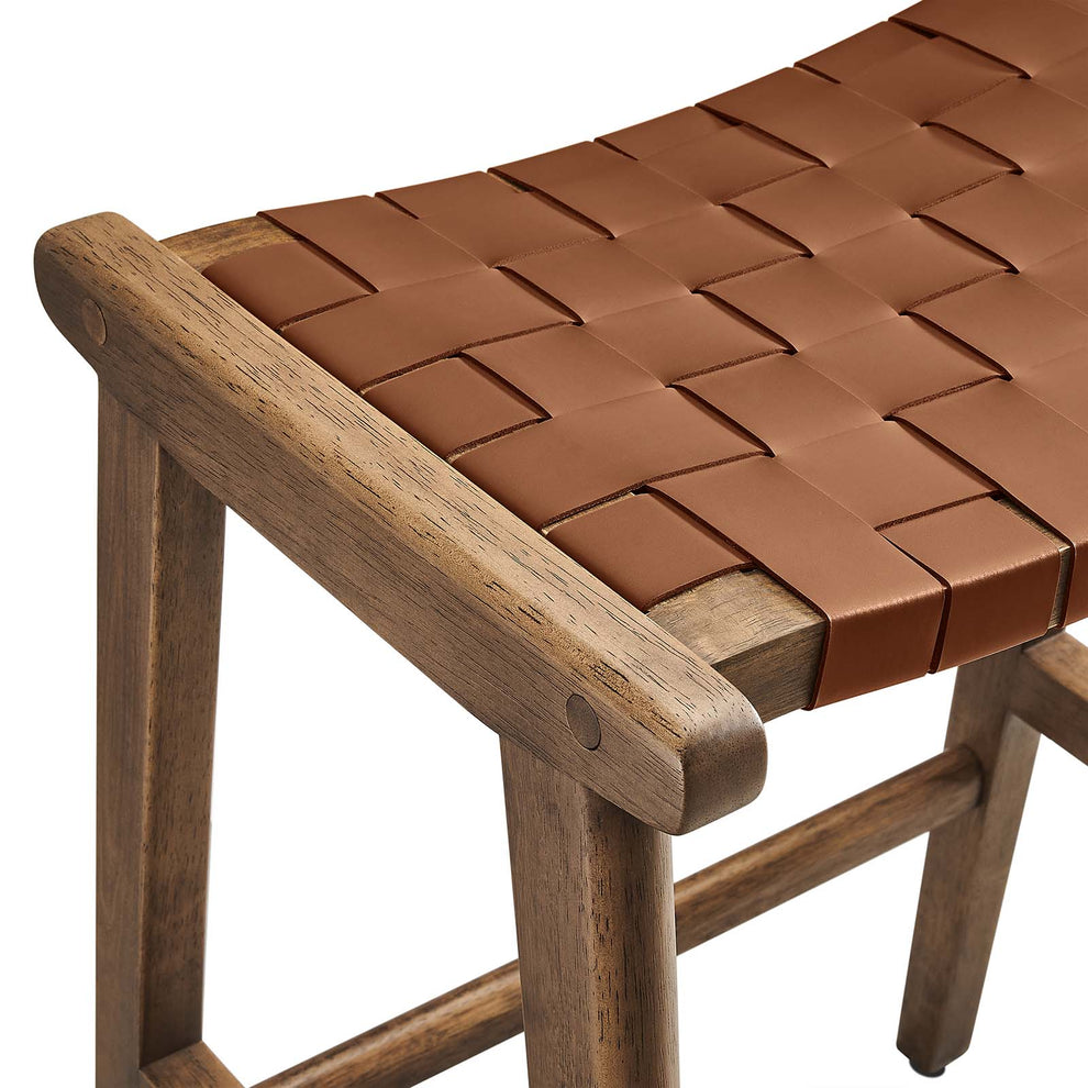 Saoirse Faux Leather Wood Counter Stool - Set of 2 By Modway - EEI-6547 | Counter Stools | Modishstore - 24
