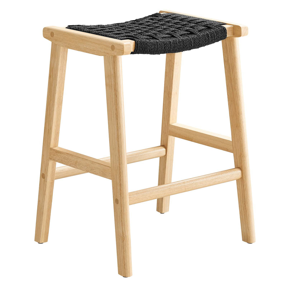 Saoirse Woven Rope Wood Counter Stool - Set of 2 By Modway - EEI-6548 | Counter Stools | Modishstore - 3