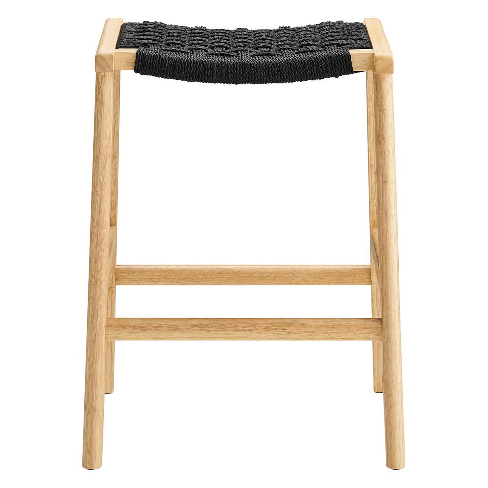 Saoirse Woven Rope Wood Counter Stool - Set of 2 By Modway - EEI-6548 | Counter Stools | Modishstore - 5