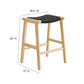 Saoirse Woven Rope Wood Counter Stool - Set of 2 By Modway - EEI-6548 | Counter Stools | Modway - 9