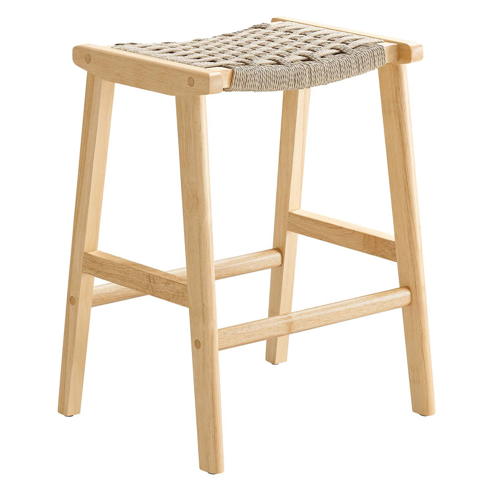 Saoirse Woven Rope Wood Counter Stool - Set of 2 By Modway - EEI-6548 | Counter Stools | Modishstore - 12