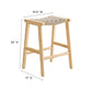 Saoirse Woven Rope Wood Counter Stool - Set of 2 By Modway - EEI-6548 | Counter Stools | Modishstore - 18