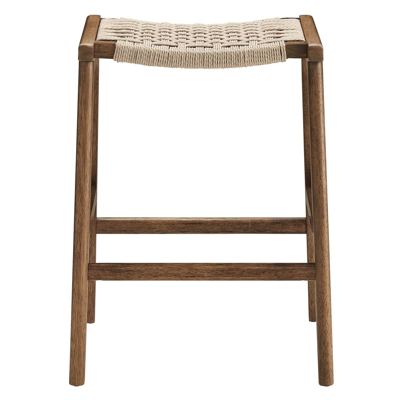 Saoirse Woven Rope Wood Counter Stool - Set of 2 By Modway - EEI-6548 | Counter Stools | Modway - 32
