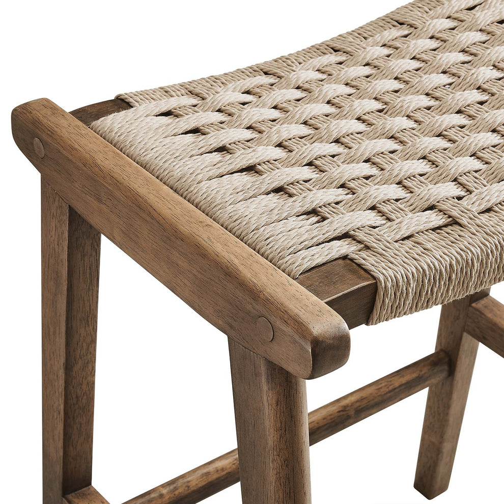 Saoirse Woven Rope Wood Counter Stool - Set of 2 By Modway - EEI-6548 | Counter Stools | Modishstore - 33