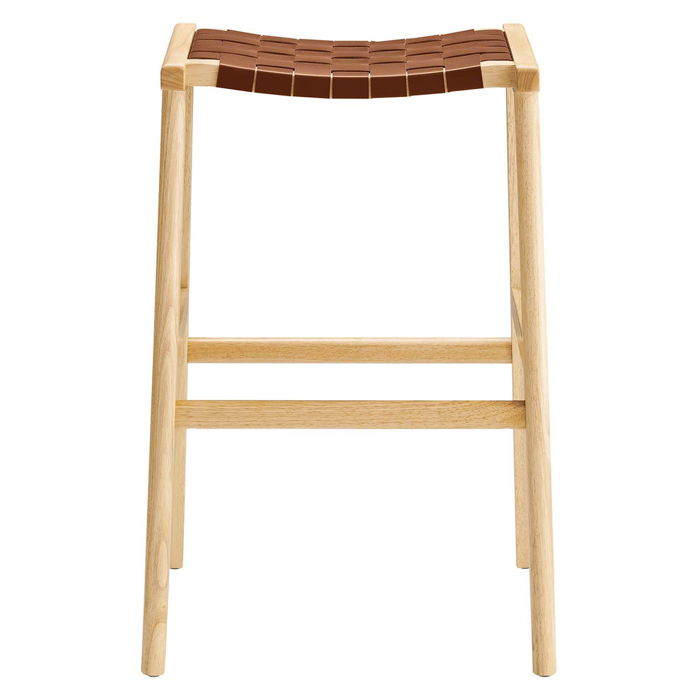 Saoirse Faux Leather Wood Bar Stool - Set of 2 By Modway - EEI-6549 | Bar Stools | Modishstore - 5