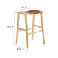 Saoirse Faux Leather Wood Bar Stool - Set of 2 By Modway - EEI-6549 | Bar Stools | Modway - 9