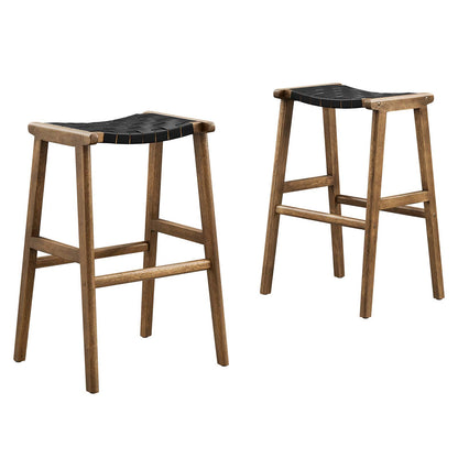 Saoirse Faux Leather Wood Bar Stool - Set of 2 By Modway - EEI-6549 | Bar Stools | Modishstore - 10