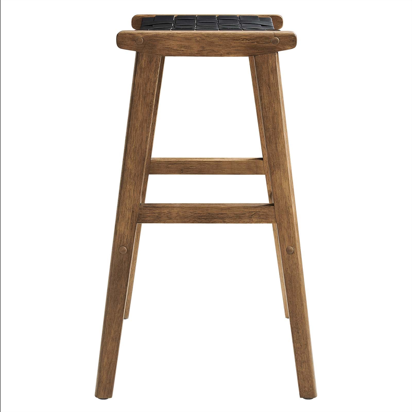 Saoirse Faux Leather Wood Bar Stool - Set of 2 By Modway - EEI-6549 | Bar Stools | Modway - 13
