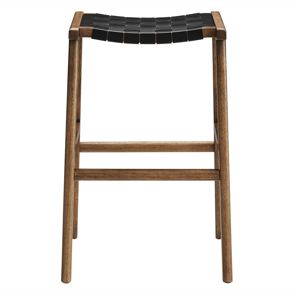 Saoirse Faux Leather Wood Bar Stool - Set of 2 By Modway - EEI-6549 | Bar Stools | Modishstore - 14