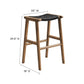 Saoirse Faux Leather Wood Bar Stool - Set of 2 By Modway - EEI-6549 | Bar Stools | Modishstore - 18