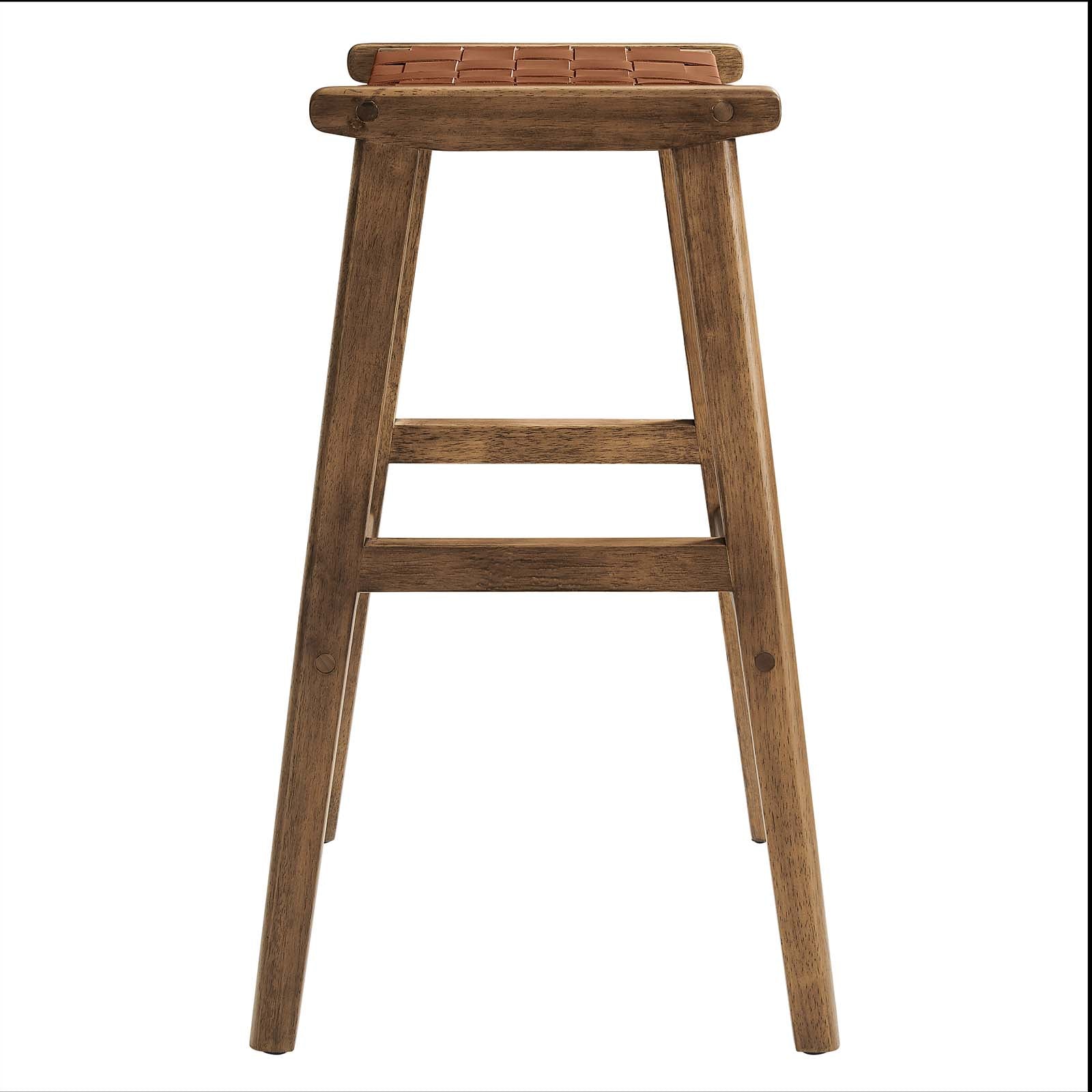 Saoirse Faux Leather Wood Bar Stool - Set of 2 By Modway - EEI-6549 | Bar Stools | Modway - 22