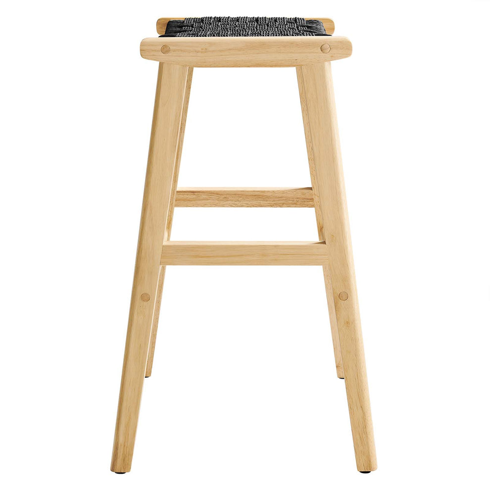 Saoirse Woven Rope Wood Bar Stool - Set of 2 By Modway - EEI-6550 | Bar Stools | Modishstore - 4