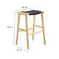 Saoirse Woven Rope Wood Bar Stool - Set of 2 By Modway - EEI-6550 | Bar Stools | Modway - 9