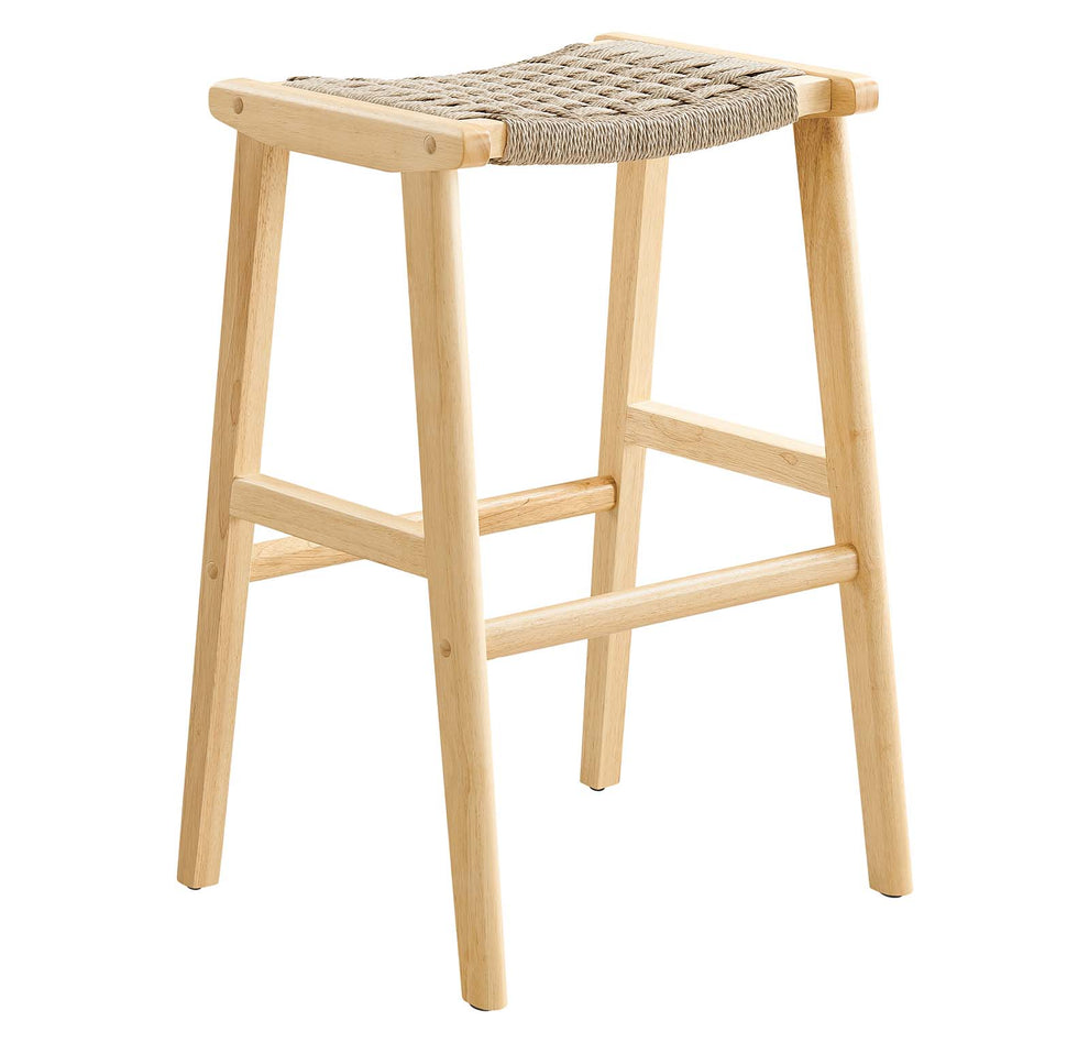 Saoirse Woven Rope Wood Bar Stool - Set of 2 By Modway - EEI-6550 | Bar Stools | Modishstore - 12