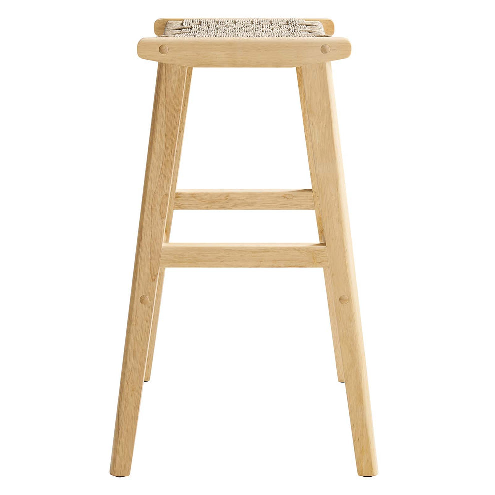 Saoirse Woven Rope Wood Bar Stool - Set of 2 By Modway - EEI-6550 | Bar Stools | Modishstore - 13