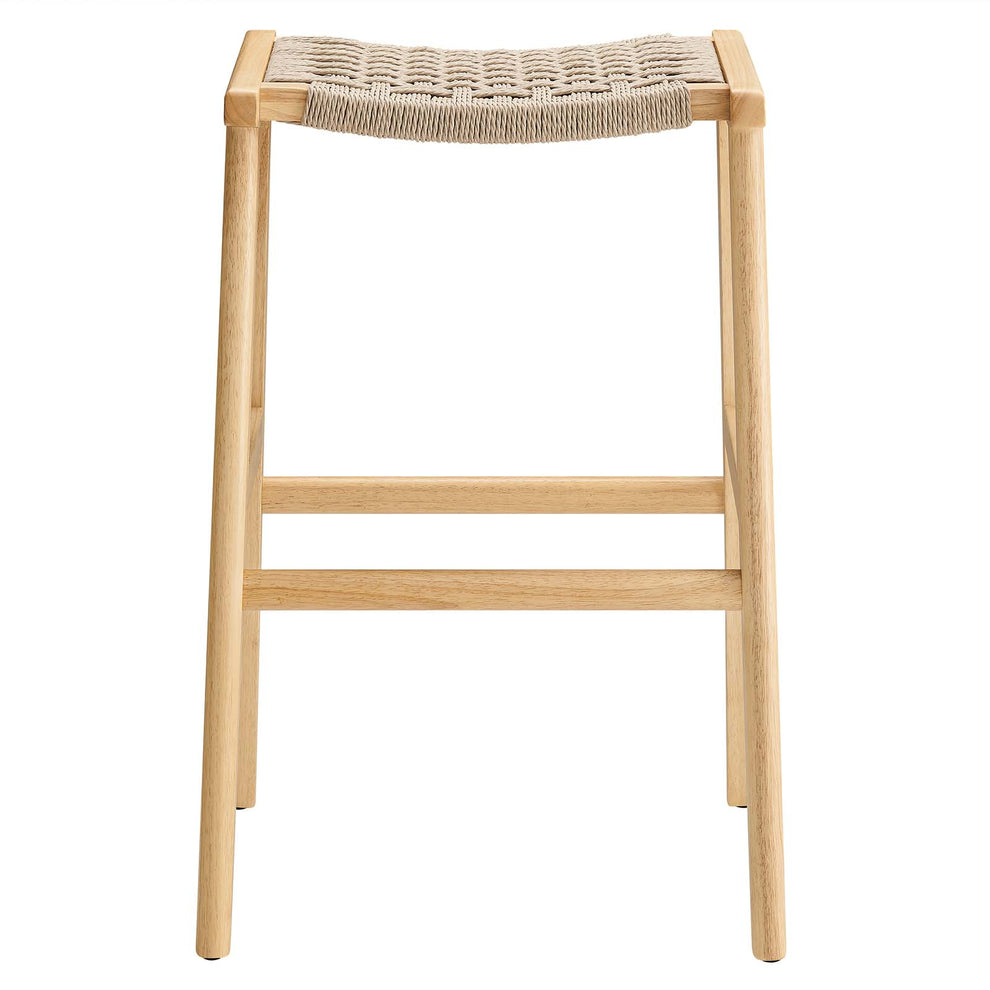 Saoirse Woven Rope Wood Bar Stool - Set of 2 By Modway - EEI-6550 | Bar Stools | Modishstore - 14