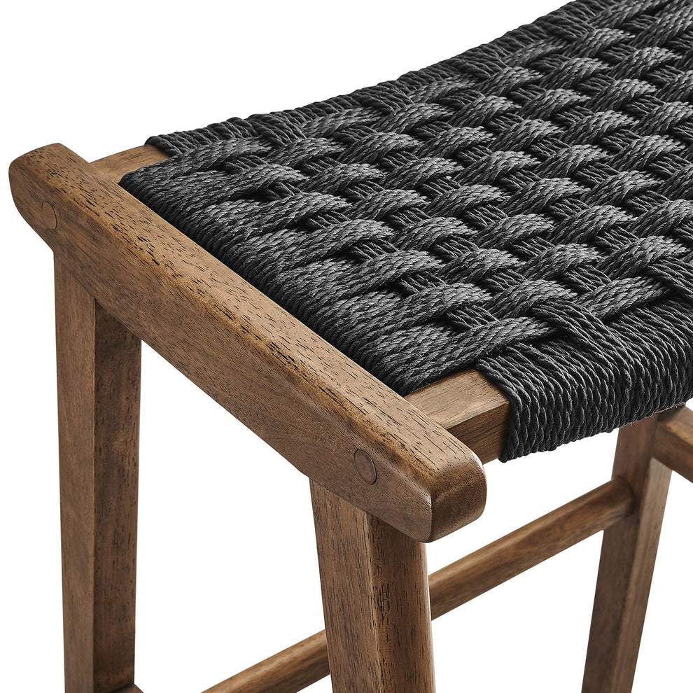 Saoirse Woven Rope Wood Bar Stool - Set of 2 By Modway - EEI-6550 | Bar Stools | Modishstore - 24