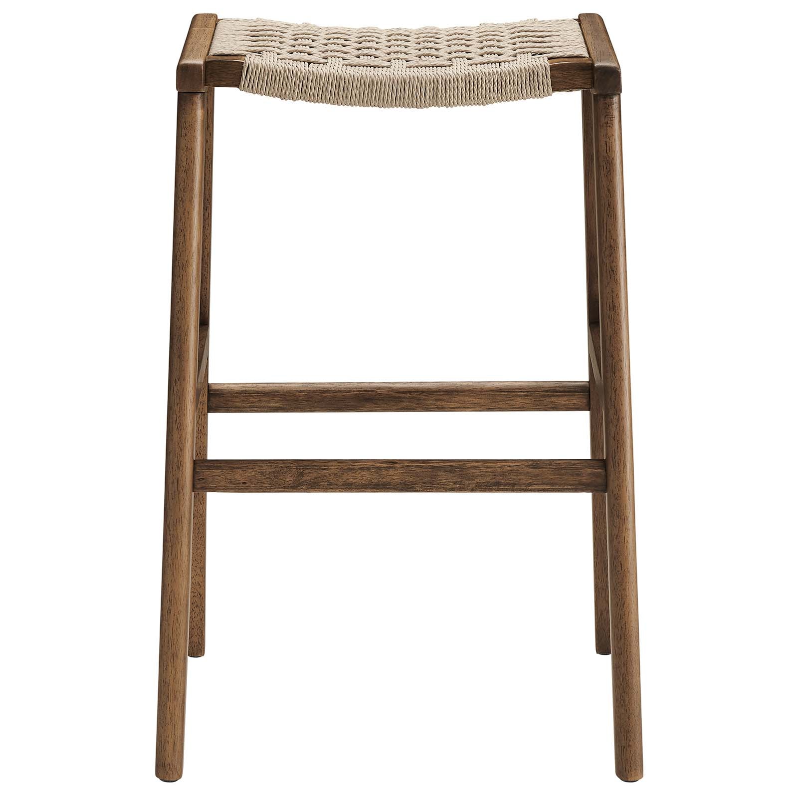 Saoirse Woven Rope Wood Bar Stool - Set of 2 By Modway - EEI-6550 | Bar Stools | Modway - 32