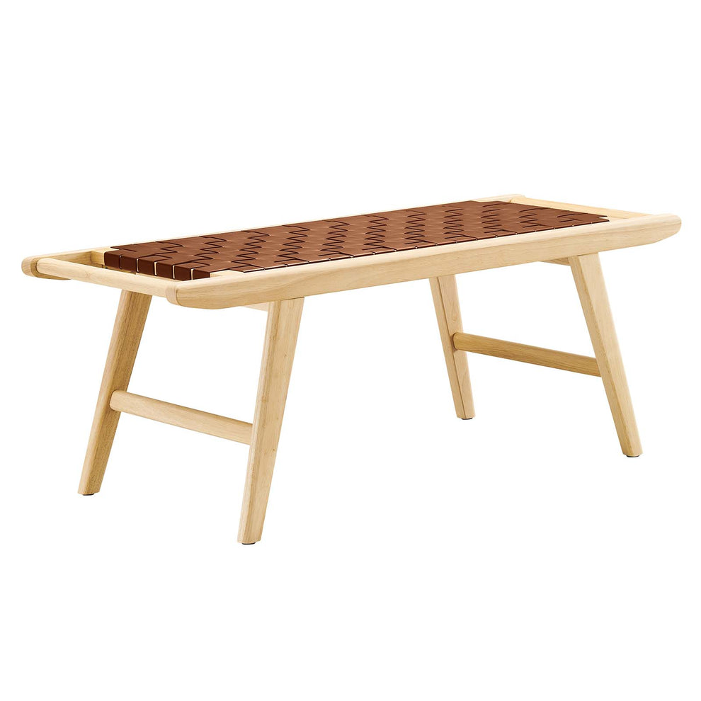 Saoirse 47" Faux Leather Wood Bench By Modway - EEI-6551 | Benches | Modishstore - 2