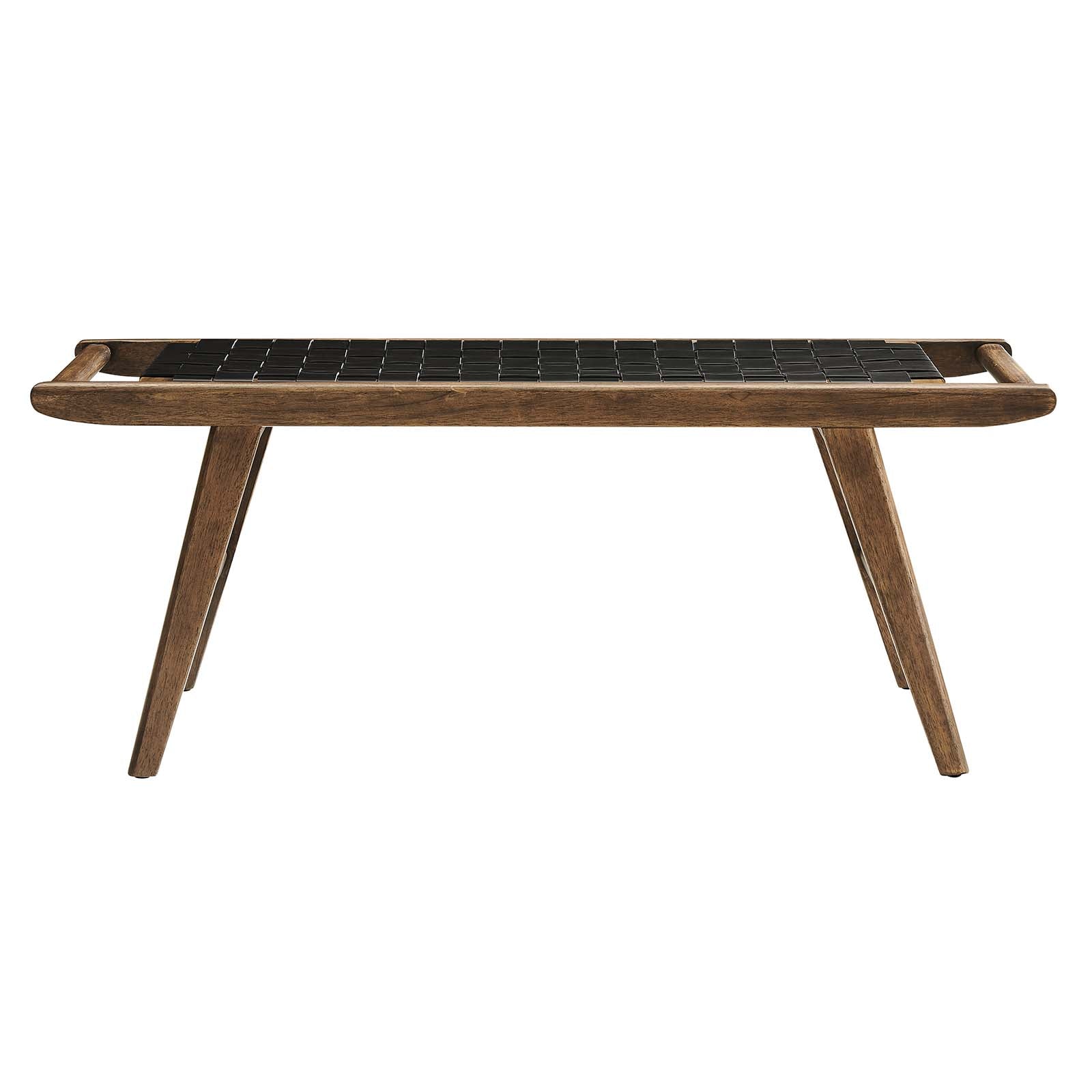 Saoirse 47" Faux Leather Wood Bench By Modway - EEI-6551 | Benches | Modway - 11