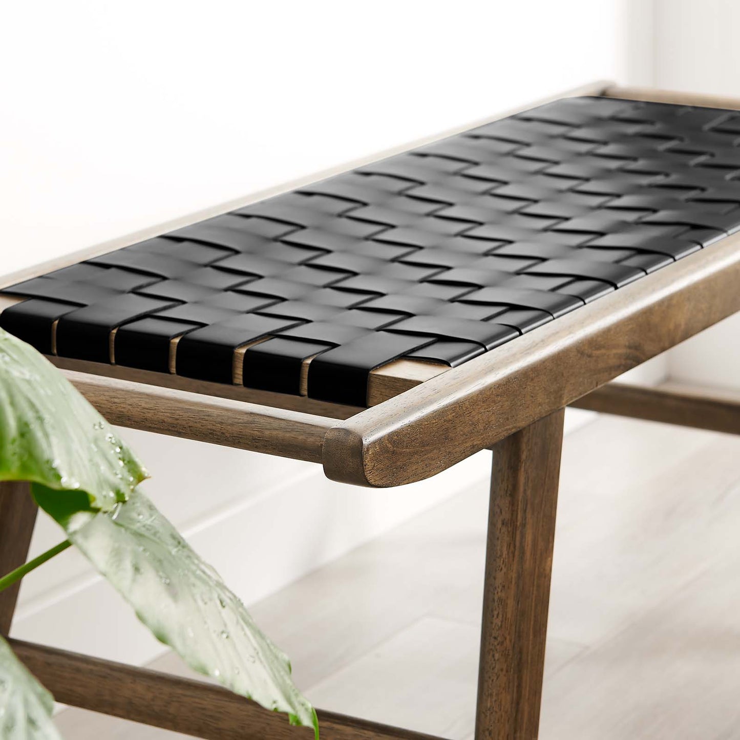 Saoirse 47" Faux Leather Wood Bench By Modway - EEI-6551 | Benches | Modishstore - 15