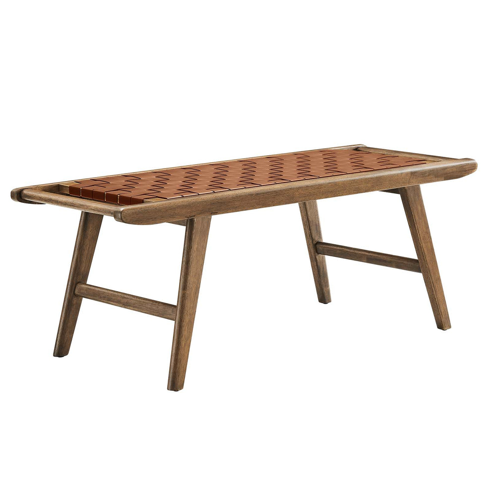 Saoirse 47" Faux Leather Wood Bench By Modway - EEI-6551 | Benches | Modishstore - 17