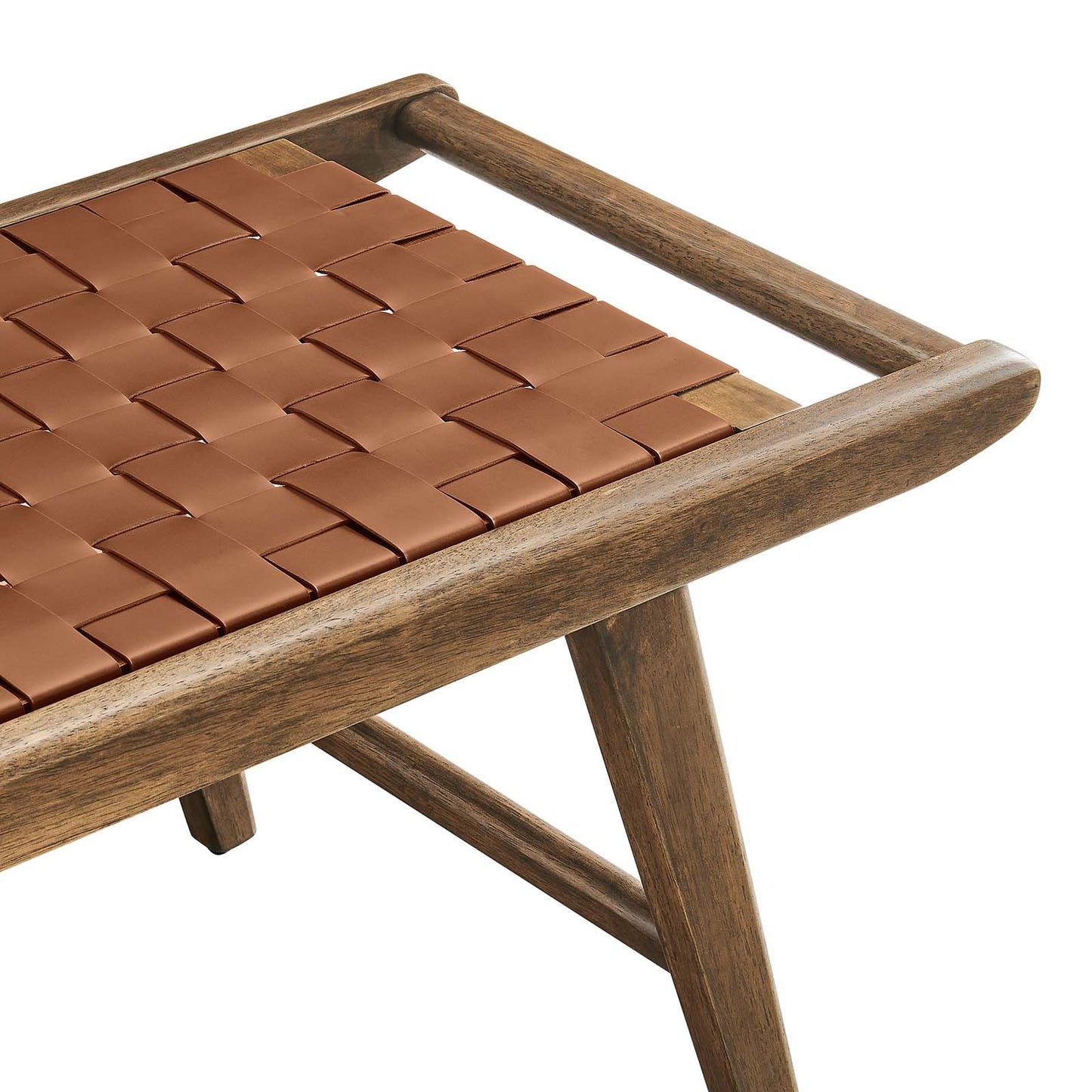 Saoirse 47" Faux Leather Wood Bench By Modway - EEI-6551 | Benches | Modishstore - 20