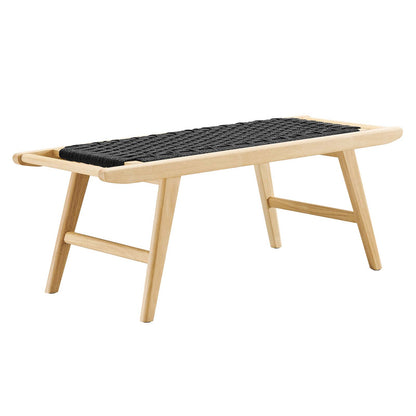 Saoirse 47" Wove Rope Wood Bench By Modway - EEI-6552 | Benches | Modway - 2